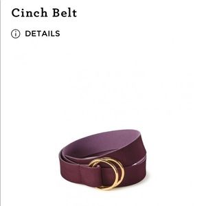 Cabi Cinch belt burgundy